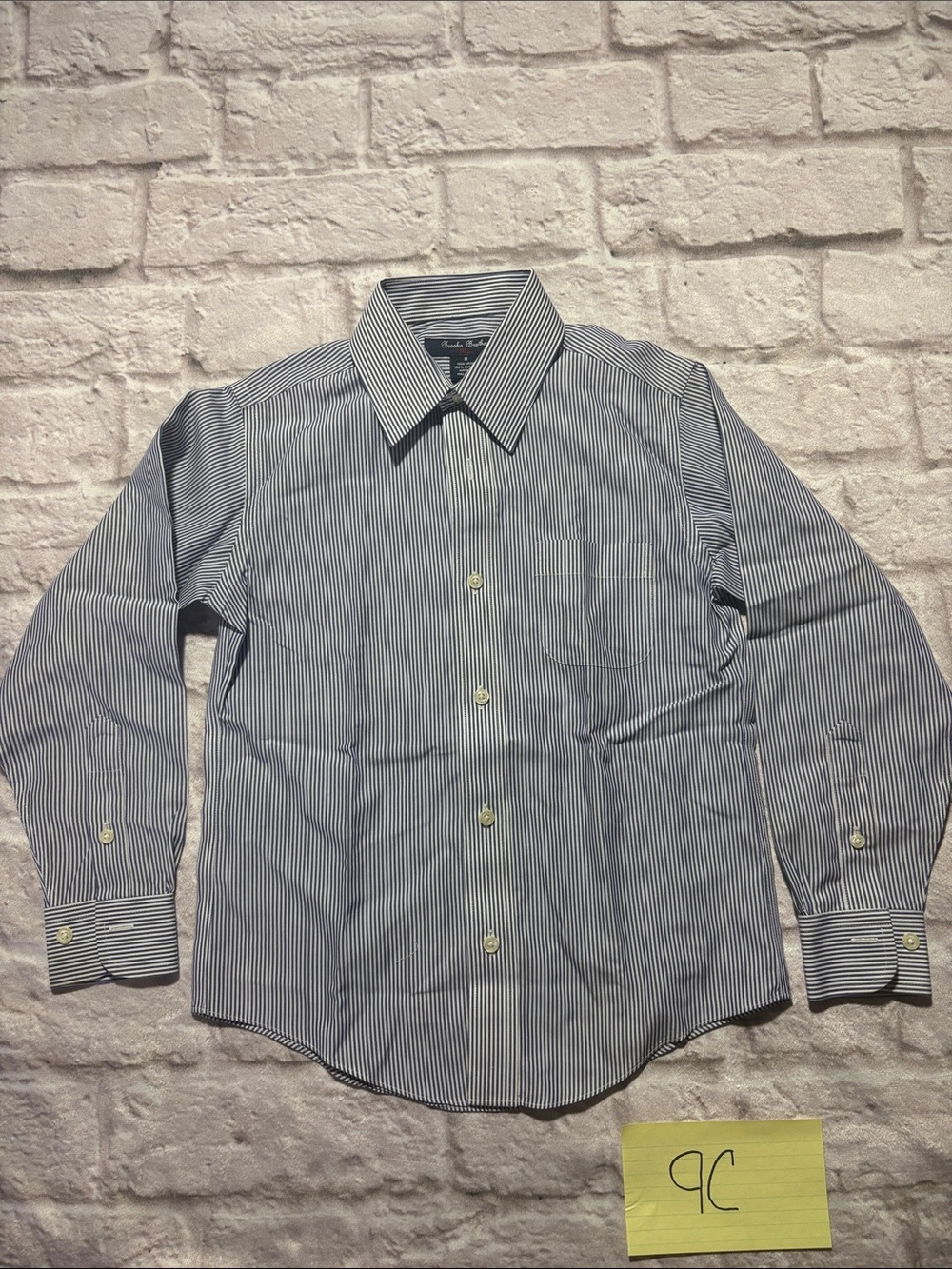 Boy’s brooks brother striped dress up Button-Down Shirt Sz 8